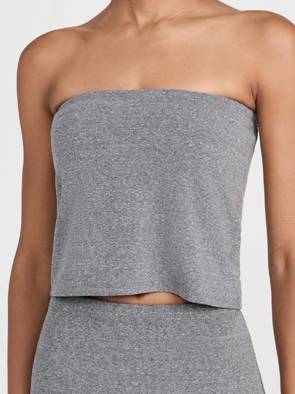 perfectwhitetee Blondie Tube Top - Light grey